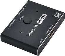 Load image into Gallery viewer, Cablecc 8K@60hz HDMI-Compatible 2.1 Switch 2-IN-1-OUT Hub Support HDCP SST Extended 4K@60hz
