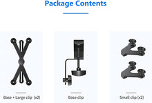 Load image into Gallery viewer, Neewer 7-14 inches Adjustable Tablet Holder Mount with 360 Degree Swivel Clamp for Connecting with Microphone Stand, Compatible with iPad, iPad Pro, iPad Air, Google Nexus Samsung Galaxy
