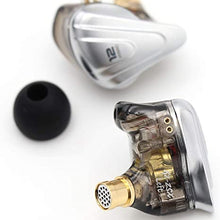 Load image into Gallery viewer, Linsoul KZ ZSX 5BA+1DD 6 Driver Hybrid in-Ear HiFi Earphones with Zinc Alloy Faceplate, 0.75mm 2 Pin Detachable Cable for Audiophile Musician (Without mic, Black)
