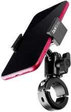 Load image into Gallery viewer, Metal Motorcycle Mount for Phone - by TACKFORM [Enduro Series] - NO Slings Needed. Rock Solid Holder Compatible with Regular and Plus Sized iPhone and Samsung Devices. Industrial Spring Grip
