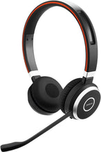 Load image into Gallery viewer, Jabra Evolve 65 UC Stereo Wireless Bluetooth Headset / Music Headphones Includes Link 360 (U.S. Retail Packaging)

