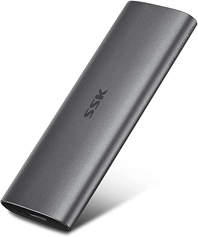 SSK 512G Portable External SSD,USB3.1 Gen2?6Gbps? Ultra Speed External Solid State Drive USB-C Mini External SSD with 550MB/s Data Transfer for Laptop, Typc C Phones and More
