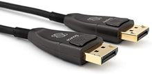 Load image into Gallery viewer, Light-Link DisplayPort Cable by Sewell, 200 ft 4K @ 120Hz, 8K @ 60Hz, DP 1.4, HDR, HDCP 2
