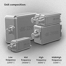 Load image into Gallery viewer, KZ AS10 IEM 5 Balanced Armature Driver Earphone, Stereo HiFi KZ in Ear Monitor Headphone Musician Headset with Detachable 2 Pin Cable(No Microphone, Black)
