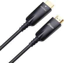 Load image into Gallery viewer, DTECH 10m Fiber Optic HDMI Cable 4K 30Hz 1080p 60hz HD Video 3D ARC HDCP CEC High Speed Long Cord for Computer Monitor TV Projector (32 Feet, Black)
