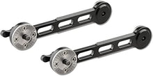 Load image into Gallery viewer, CAMVATE Handgrip Extender with Rosette Standard Accessory for Sony FS7 Camera A7s A7RII A7s2 A7sII(Black Thumbscrew, 2 Pieses)
