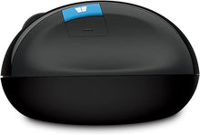 Load image into Gallery viewer, Microsoft Sculpt Ergonomic Mouse, Black (L6V-00002)
