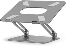 Load image into Gallery viewer, Boyata Laptop Stand, Adjustable Ergonomic Laptop Holder, Aluminium Alloy Notebook Stand Compatible for MacBook Pro/Air, Dell XPS, Lenovo, Samsung Laptops Up to 17 inches-Space Gray
