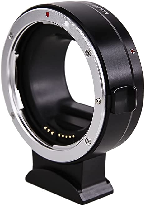 Foto&Tech EF-EOS R Mount Adapter, Auto-Focus Lens Mount Converter Compatible with EF EF-S Lens, EOS R R5 R6 RP Mirrorless Digital Camera Body and Red Digital Cinema Mount