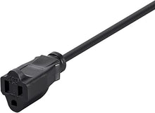 Load image into Gallery viewer, Monoprice 100ft 12AWG Power Extension Cord Cable, 15A (NEMA 5-15P to NEMA 5-15R) Black - 15A
