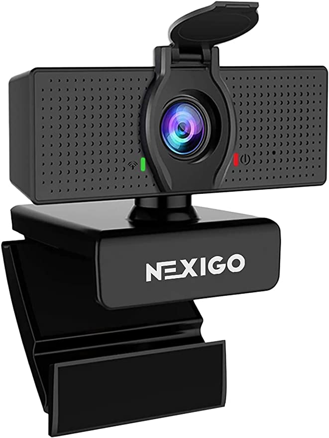 1080P Web Camera, HD Webcam with Microphone, Software Control & Privacy Cover, NexiGo N60 USB Computer Camera, 110-degree FOV, Plug and Play, for Zoom/Skype/Teams, Conferencing and Video Calling