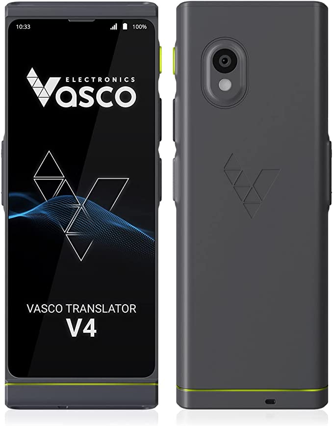 Vasco V4 Language Translator Device | 108 Languages | Free Lifetime Internet for Translations in Almost 200 Countries | Model 2022