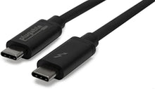 Load image into Gallery viewer, Plugable Thunderbolt 3 Cable 20Gbps Supports 100W (20V, 5A) Charging, 6.6ft / 2m USB C Compatible [Thunderbolt 3 Certified]
