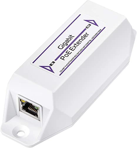 Cudy POE10 Gigabit PoE Extender, 10/100/1000Mbps, 1 Channel PoE Repeater, PoE Amplifier, PoE Booster, Wall-Mount, Comply with IEEE 802.3at / 802.3af, Not Support Passive PoE, Plug and Play