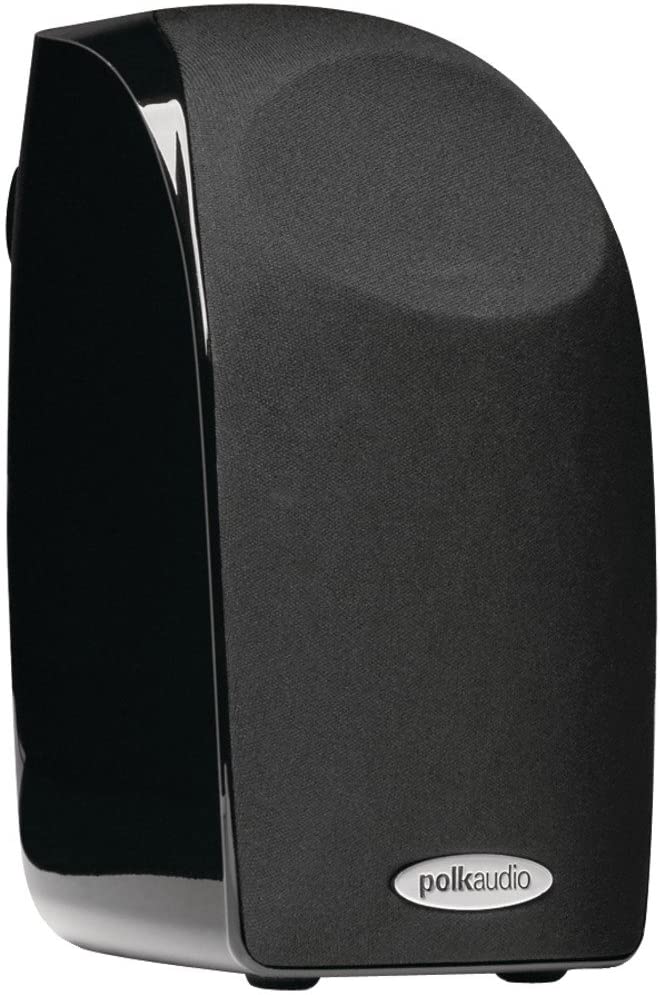 Polk Audio Blackstone TL1 Satellite Speaker (Single, Black) | PowerPort Technology | Hi-Gloss Blackstone Finish | Compact Size, Crisp Sound | Pair with TL Series for Complete Home Entertainment