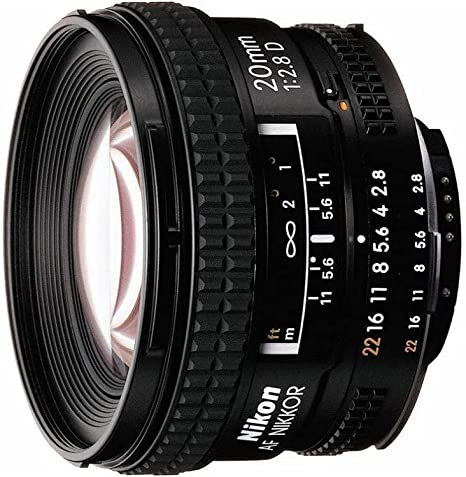 Nikon AF FX NIKKOR 20mm f/2.8D Fixed Zoom Lens with Auto Focus for Nikon DSLR Cameras