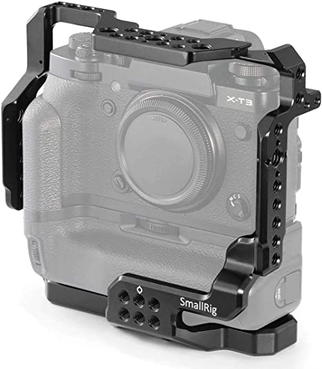 SmallRig X-T3 Cage for Fujifilm X-T3 with Battery Grip, Cage with 2 Fixing Points for Fujifilm X-T3 2229