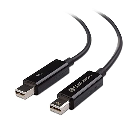Certified Cable Matters Thunderbolt Cable (Thunderbolt 2 Cable) in Black 9.8 Feet