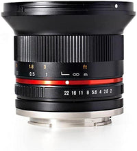 Load image into Gallery viewer, Rokinon 12mm F2.0 NCS CS Ultra Wide Angle Lens for Fuji X Mount Digital Cameras (Black) (RK12M-FX) - Fixed
