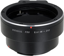 Load image into Gallery viewer, Fotodiox Pro Lens Mount Adapter - Kiev 88 Lens to Canon EOS (EF, EF-S) Camera System (Such as 7D, 60D, 5D Mark III and More)
