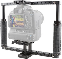 Load image into Gallery viewer, CAMVATE Battery Grip Camera Cage Adjustable with Quick Release Baseplate

