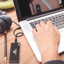 Load image into Gallery viewer, Kingwin NVMe SSD Adapter Enclosure, 10Gbps USB 3.1 Gen 2 to NVMe SSD Case, M.2 Key-M to USB C Adapter Enclosure, PCIe SSD Enclosure USB 3.0 USB C Cables, Support Windows XP / 7/10 / Mac OS

