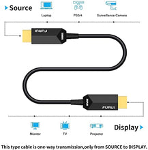 Load image into Gallery viewer, 8K Fiber HDMI Cable 50ft, FURUI Fiber Optic HDMI 2.1 Cable [8K@60Hz,4K@120Hz], 48Gbps, Dynamic HDR, eARC, BT.2020 Compatible with RTX 3080/3090 Xbox Series X PS5 Denon AV Receiver LG Samsung Sony TV
