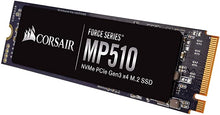 Load image into Gallery viewer, Corsair CSSD-F240GBMP510 Force Series MP510 240GB NVMe PCIe Gen3 x4 M.2 SSD
