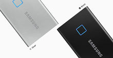Load image into Gallery viewer, SAMSUNG T7 Touch Portable SSD 2TB - Up to 1050MB/s - USB 3.2 External Solid State Drive, Black (MU-PC2T0K/WW)
