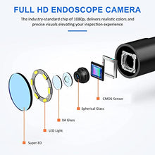 Load image into Gallery viewer, Oiiwak Industrial Endoscope Camera 5.5mm Waterproof Drain Snake Camera 1080P HD Digital Borescope Inspection Camera 4.3&quot; Screen Automotive Plumbing Sewer Wall Camera with Light, Tool Box, 11.5FT Cable
