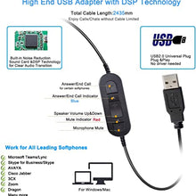 Load image into Gallery viewer, Emaiker Noise Cancelling USB Headphones with Microphone in-Line Controls for Drago Dictation, Over Ear PC Headphones for School Student On-Line Course Office Skype Call Zoom Microsoft Meeting
