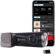 Load image into Gallery viewer, Cobra Smart Dash Cam (SC 100) - Full HD 1080P Resolution, Built-in WiFi &amp; GPS, 140 Degree View, 8GB SD Card, Shared Alerts, Incident Reports, Emergency MayDay, Drive Smarter App
