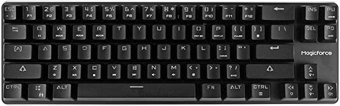 Mechanical Keyboard Gaming Keyboard GATERON Brown Switch Wired Backlit Mechanical Mini Design (60%) 68 Keys Keyboard Black Magicforce by Qisan