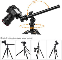 Load image into Gallery viewer, K&amp;F Concept Magnesium Alloy Rotatable Multi-Angle Center Column with Locking System
