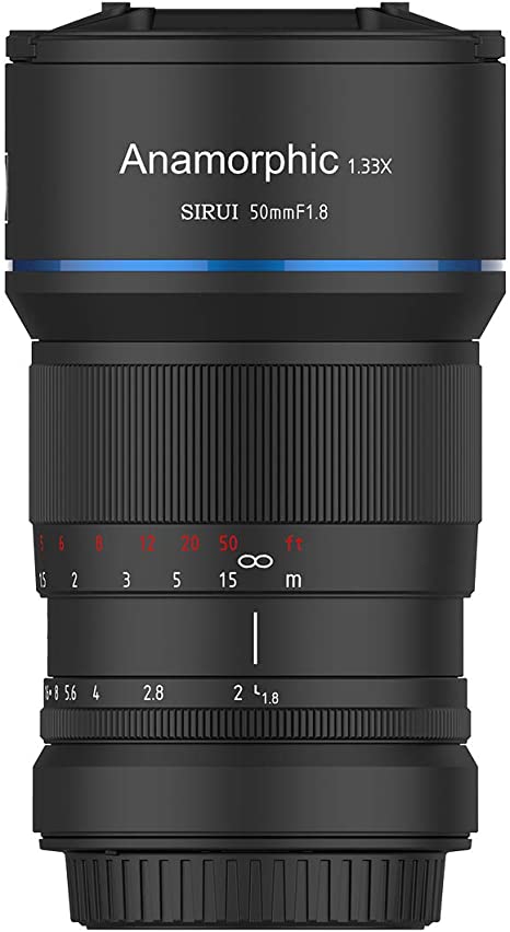 SIRUI 50mm F1.8 1.33X Anamorphic Lens for E Mount APS-C
