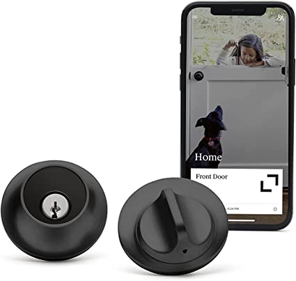 Level Lock Smart Lock, Keyless Entry, Smartphone Access, Bluetooth Enabled, Works with Apple HomeKit - Matte Black