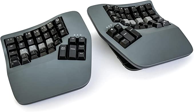 KINESIS Advantage360 Professional Split Ergonomic Keyboard - Bluetooth | Mechanical Switches | Fully Programmable Open Source | Contoured Shape | Adjustable Tenting | Backlit