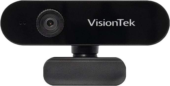 VisionTek VTWC30 Premium Full HD (1080P 30FPS) Webcam, for Windows, Mac, Linux, & Chromebook, Computer Video Camera, Digital Dual Microphones, Manual Focus Lens, Privacy Cover, 83-Degree Viewing Angle