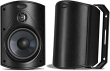 Load image into Gallery viewer, Polk Audio Atrium 6 Outdoor Speakers with Bass Reflex Enclosure (Pair, Black) - All-Weather Durability | Broad Sound Coverage | Speed-Lock Mounting System
