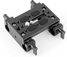 Load image into Gallery viewer, SmallRig Base Plate with 15MM Rod Clamps Tripod Mounting Plate for DSLR Camera Video Camera - 1775
