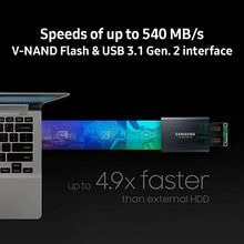 Load image into Gallery viewer, SAMSUNG T5 Portable SSD 1TB - Up to 540MB/s - USB 3.1 External Solid State Drive, Black (MU-PA1T0B/AM)
