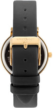 Load image into Gallery viewer, WRISTOLOGY Stella Womens Watch Rose Gold Black Face Roman Numeral Numbers Boyfriend Ladies Black Leather Strap Band
