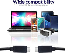 Load image into Gallery viewer, Vebner 20ft USB C to USB C Cable - Extra Long USB Type C - Compatible with Samsung, iPad Pro, Android Devices, Camera Tethering and More (Black)

