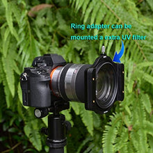 Load image into Gallery viewer, SIOTI 100mm Square Z Series Aluminum Modular Filter Holder + 62mm-67mm Aluminum Adapter Ring for Lee Hitech Singh-Ray Cokin Z PRO 4X4 4x5 4X5.65 Filter(62mm)
