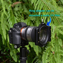 Load image into Gallery viewer, SIOTI 100mm Square Z Series Aluminum Modular Filter Holder + 72mm-77mm Aluminum Adapter Ring for Lee Hitech Singh-Ray Cokin Z PRO 4X4 4x5 4X5.65 Filter(72mm)
