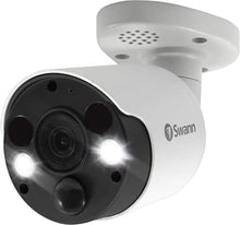 Load image into Gallery viewer, Swann Wired PIR Bullet Security Camera &amp; Spotlight, 4K Ultra HD Surveillance Cam w/Color Night Vision, Indoor/Outdoor, Thermal, Heat &amp; Motion Sensing, 2 Way Talk/Siren, Add NVR w/PoE, SWNHD-887MSFB
