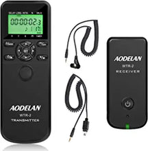 Load image into Gallery viewer, AODELAN WTR2 Wireless Shutter Release Timer Remote Control for Nikon Z6, Z7, Coolpix P1000, D850, D810, D700, D4, D5, D4s, D3100, D5000, D7200, D600, D610, D750, D3200, D3300; Replace MC-DC2, MC-36
