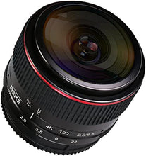 Load image into Gallery viewer, Meike Optics MK 6.5 mm f2.0 Fisheye Lens Ultra Wide Angle for MFT
