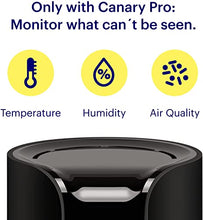 Load image into Gallery viewer, CANARY (CAN100USBK) All-in-One Indoor 1080p HD Security Camera with Built-in Siren and Climate Monitor, Motion / Person / Air Quality Alerts, Works with Alexa, Insurance Discount Eligible - Black, single
