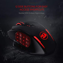 Load image into Gallery viewer, Redragon M913 Impact Elite Wireless Gaming Mouse, 16000 DPI Wired/Wireless RGB Gamer Mouse with 16 Programmable Buttons, 45 Hr Battery and Pro Optical Sensor, 12 Side Buttons MMO Mouse
